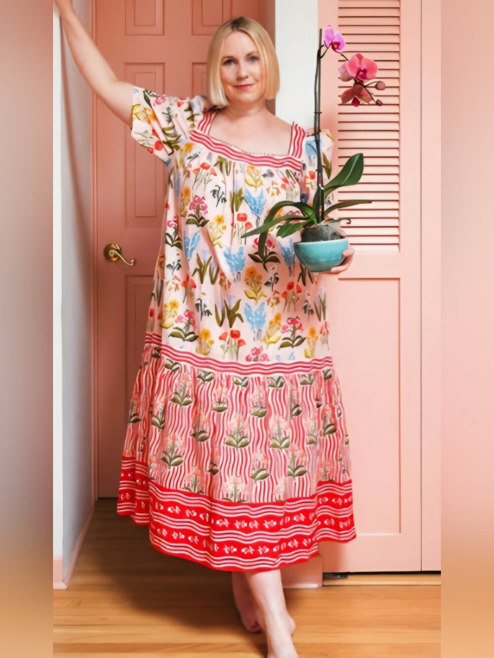 ​Printfresh x House That Lars Built Gracious Gardener Flower Charmer Dress 3X